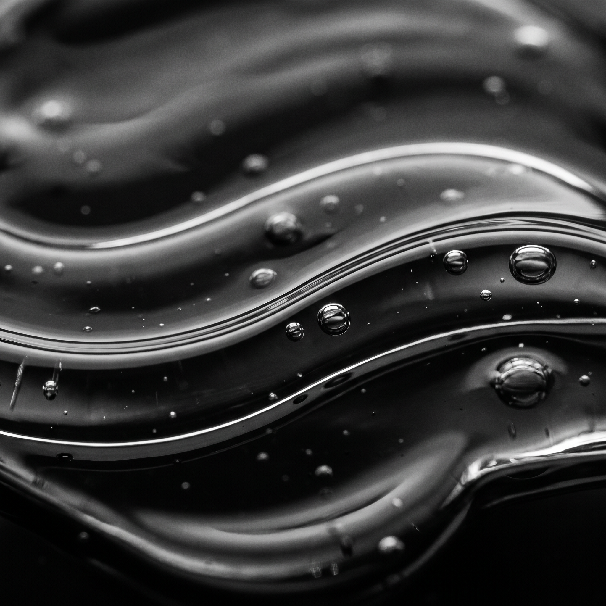 COBALT liquid glycerol macro - clear viscous glycerol texture